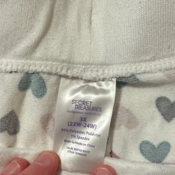 Heart Pattern Pajama Pants - Picture 2 of 3